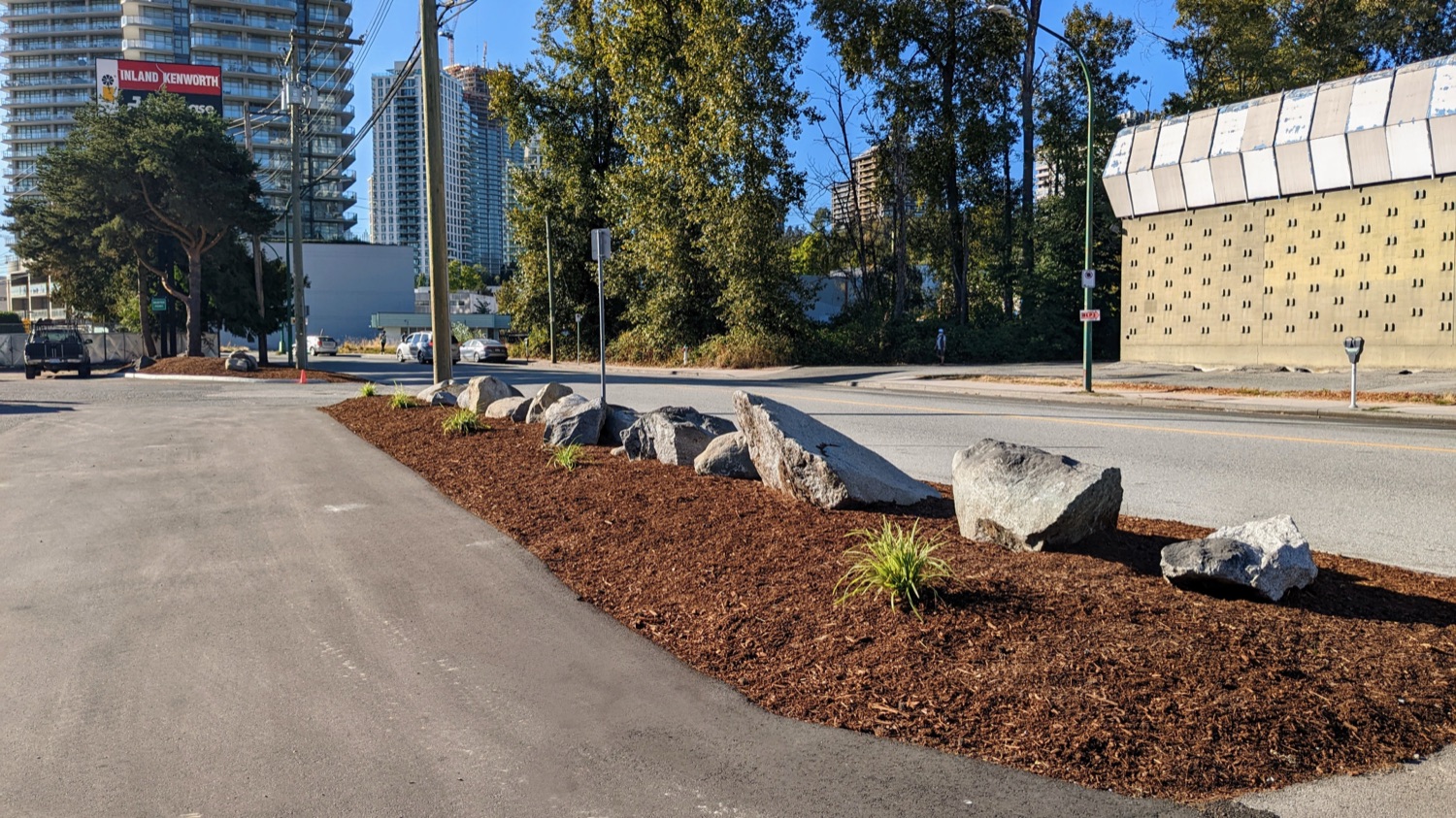 Commercial frontage planting