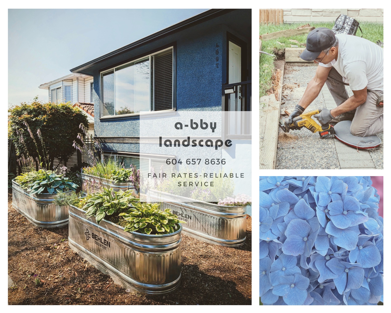 A-BBY Landscape recent projects — raised beds, restoration and garden colour